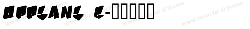 oppsans b字体转换